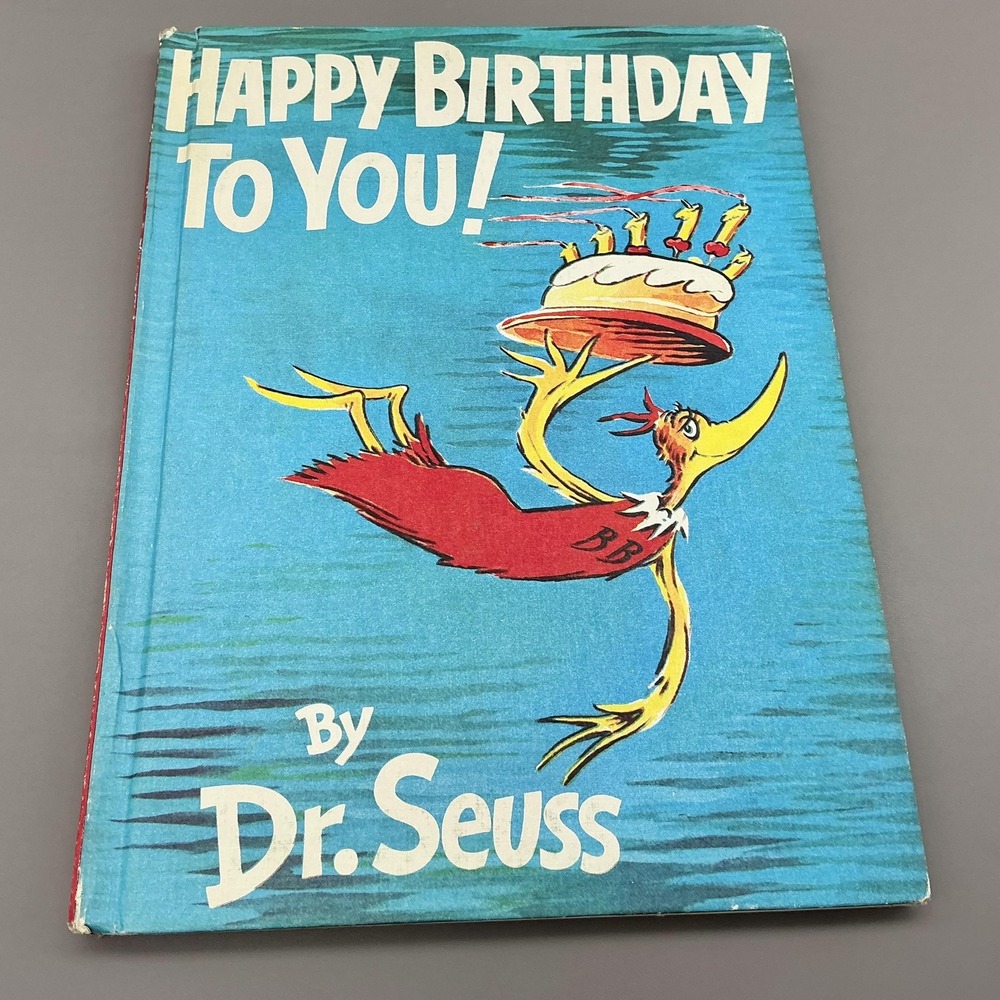Dr Seuss Happy Birthday To You Vintage 1959 Hardcover Book Club Edition